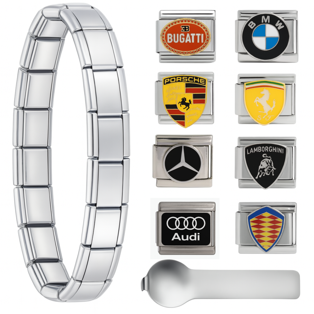 Pulsera Italiana Edición Autos de Lujo